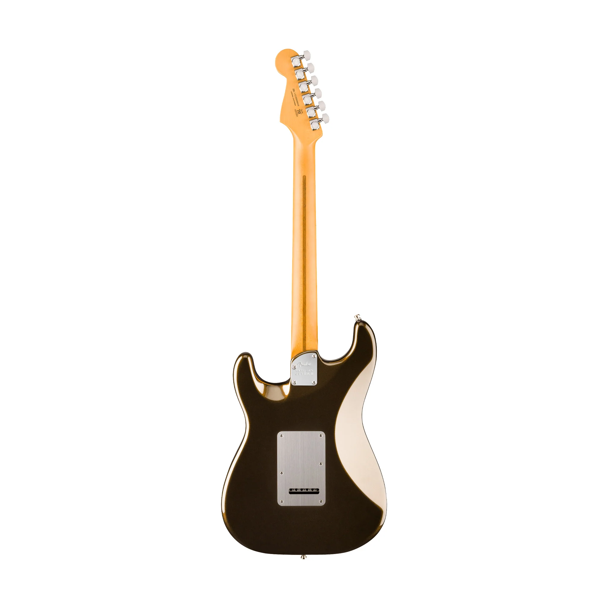 Fender American Ultra II Stratocaster HSS Electric Guitar, Ebony FB, Texas Tea